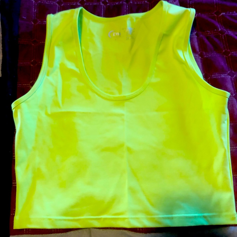 ZYIA Active lime green stronger tank